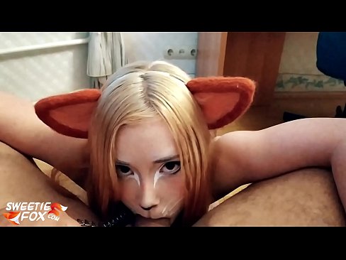 ❤️ Kitsune schluckt Schwanz und Sperma in ihrem Mund ️ Sluts bei uns ﹏